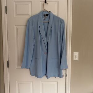 ✨NWT✨ Sag Harbor Sky Baby Blue Blazer Jacket, 24W